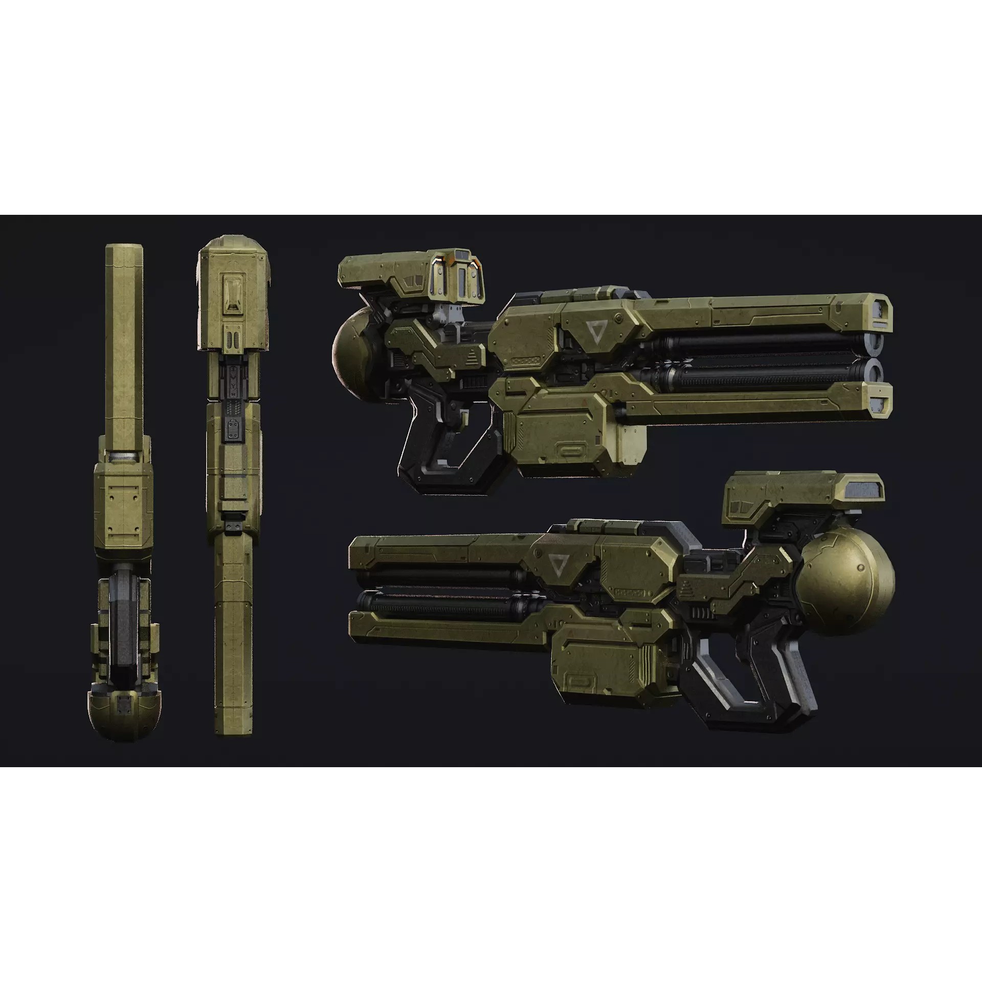 Military Robot - Low-Poly Game-Ready 3D Model - View 11
