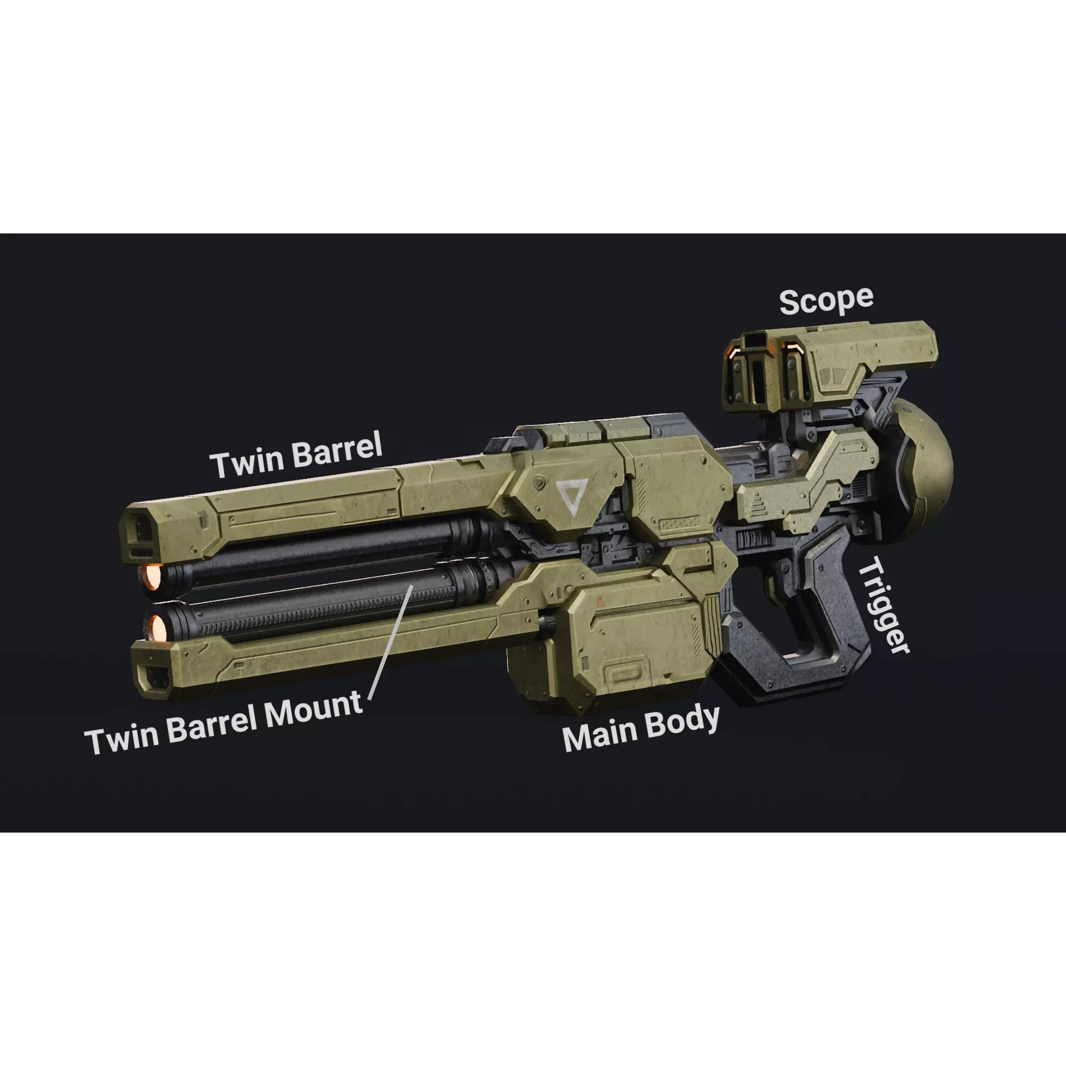 Military Robot - Low-Poly Game-Ready 3D Model - View 5