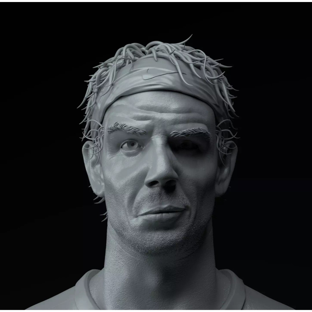 Rafael Nadal 3D Model – Premium Tennis Diorama for Printing - View 11