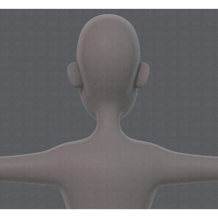 Old Man Character 3D Model – Low Poly Cartoon Base Mesh for Animation - View 24