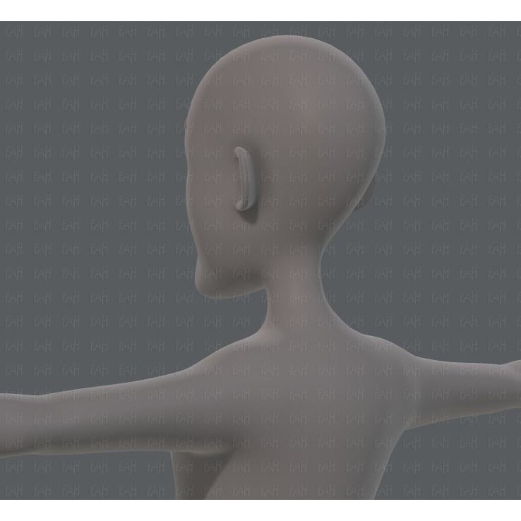 Old Man Character 3D Model – Low Poly Cartoon Base Mesh for Animation - View 25