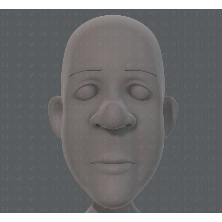 Old Man Character 3D Model – Low Poly Cartoon Base Mesh for Animation - View 38
