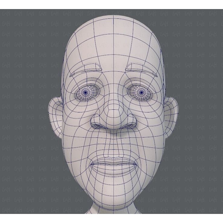 Old Man Character 3D Model – Low Poly Cartoon Base Mesh for Animation - View 39