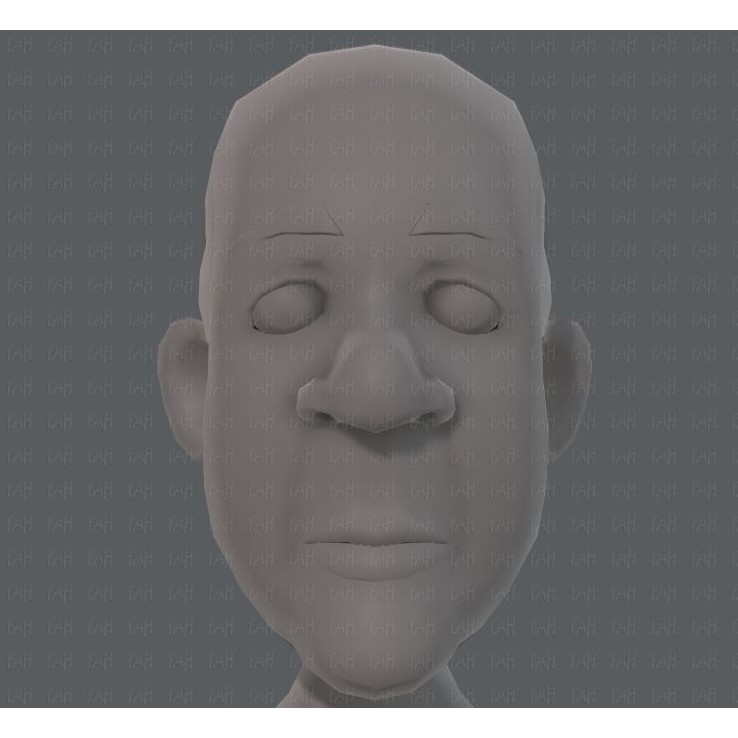 Old Man Character 3D Model – Low Poly Cartoon Base Mesh for Animation - View 40