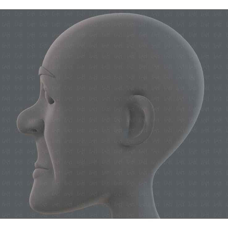 Old Man Character 3D Model – Low Poly Cartoon Base Mesh for Animation - View 42
