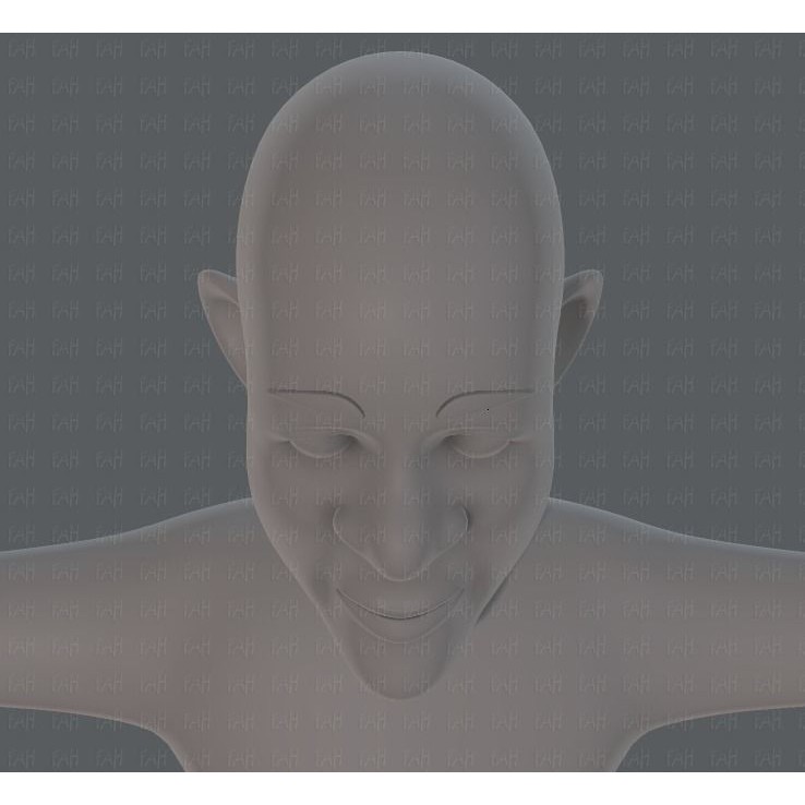 Old Man Character 3D Model – Low Poly Cartoon Base Mesh for Animation - View 44