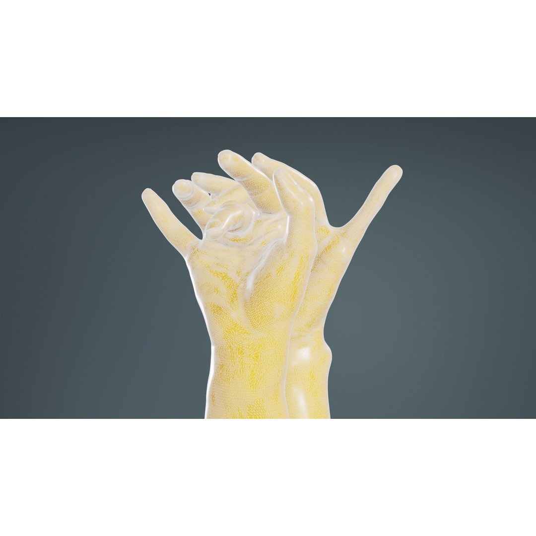 Realistic Hand 3D Model – Low Poly Photogrammetry Asset, FBX - View 11