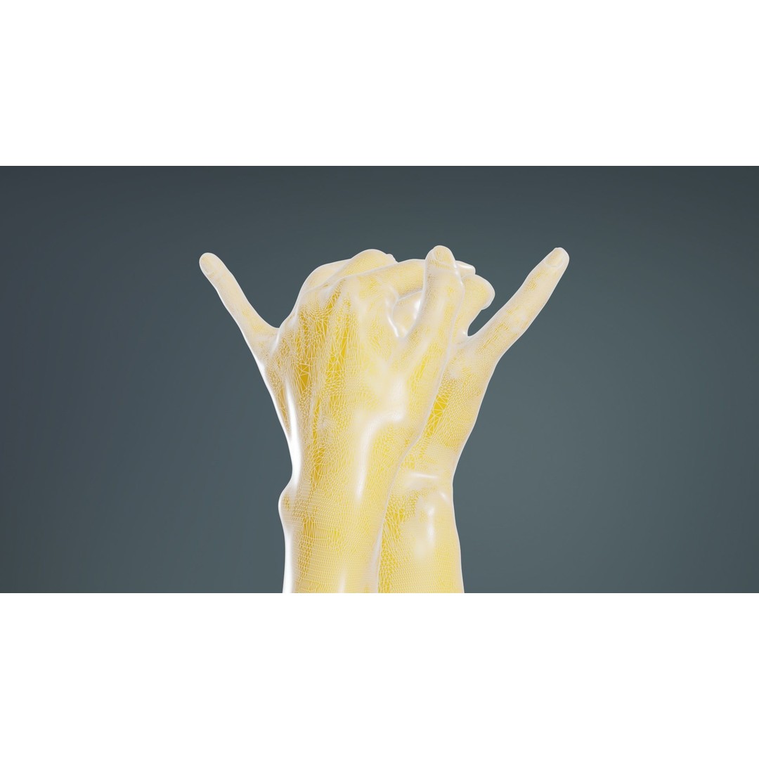 Realistic Hand 3D Model – Low Poly Photogrammetry Asset, FBX - View 12