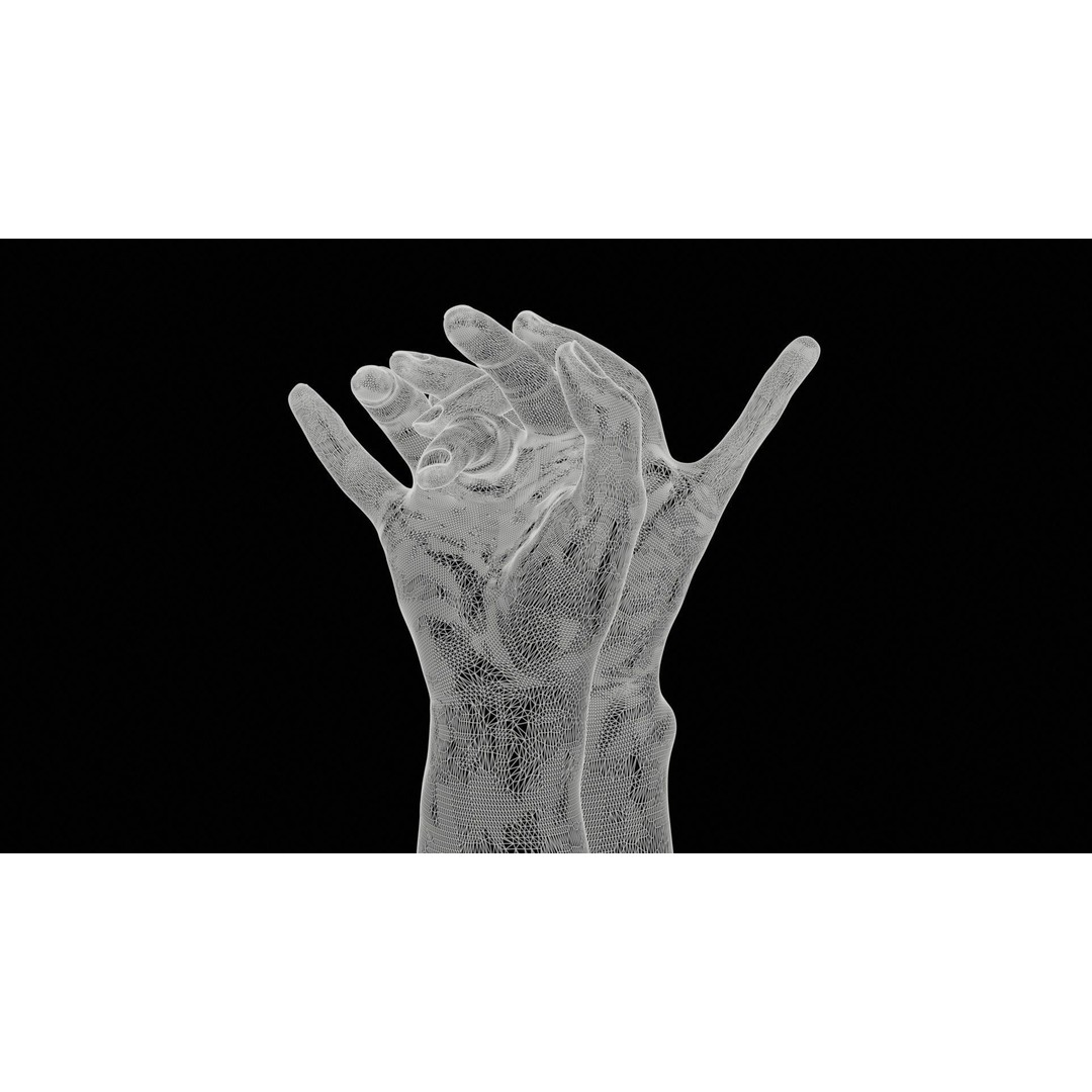 Realistic Hand 3D Model – Low Poly Photogrammetry Asset, FBX - View 13