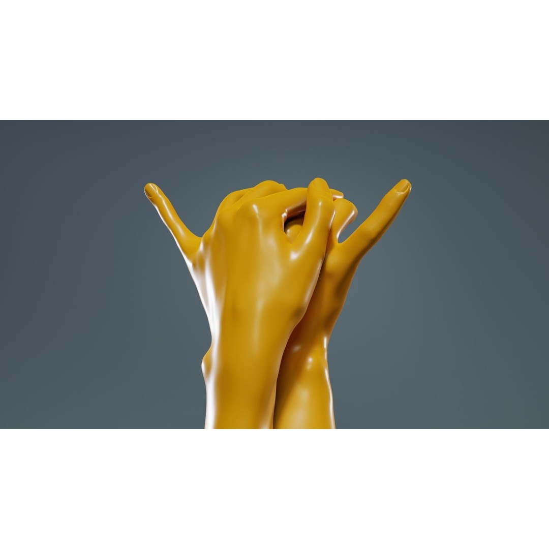 Realistic Hand 3D Model – Low Poly Photogrammetry Asset, FBX - View 15