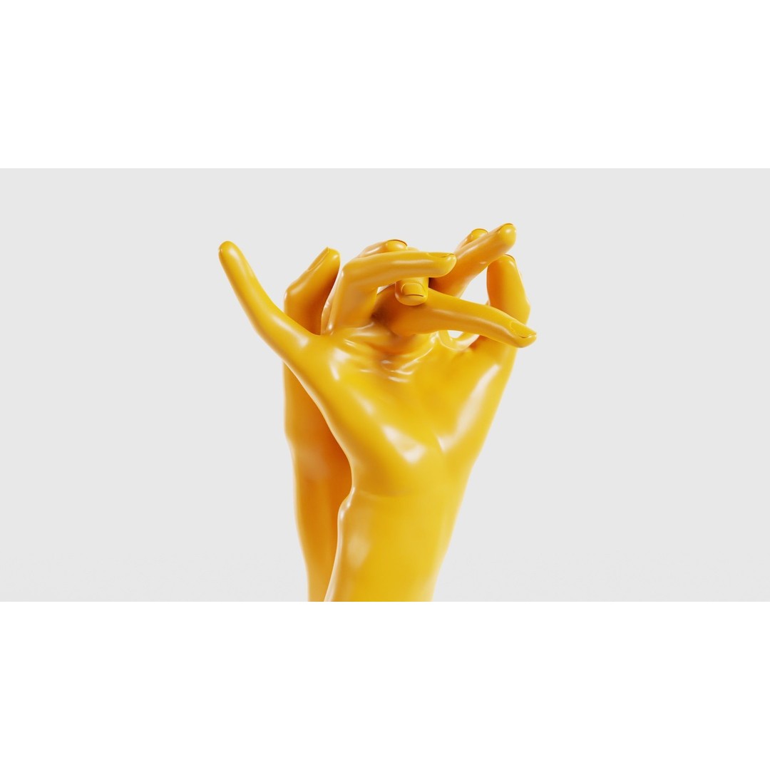 Realistic Hand 3D Model – Low Poly Photogrammetry Asset, FBX - View 18