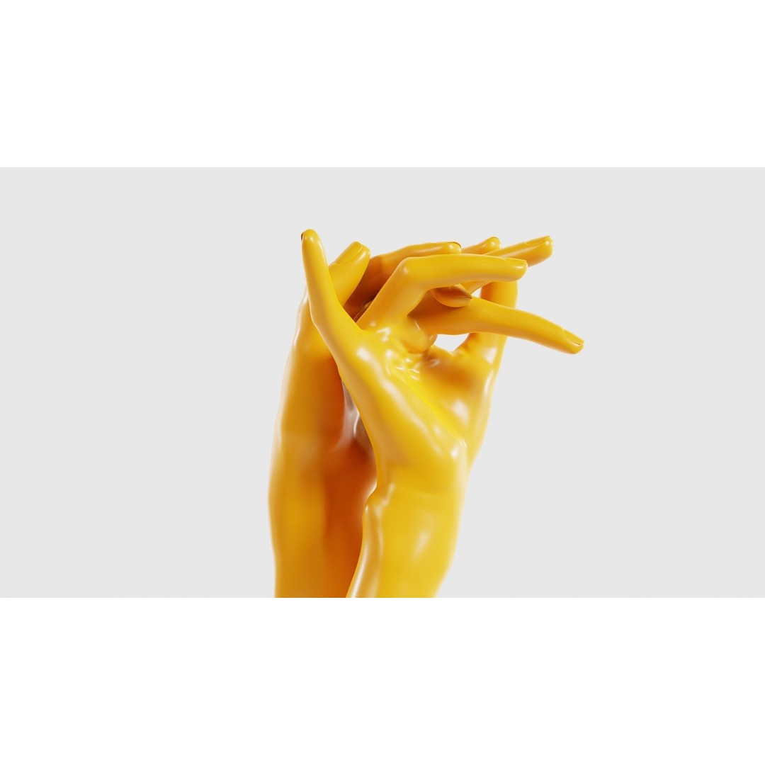 Realistic Hand 3D Model – Low Poly Photogrammetry Asset, FBX - View 19