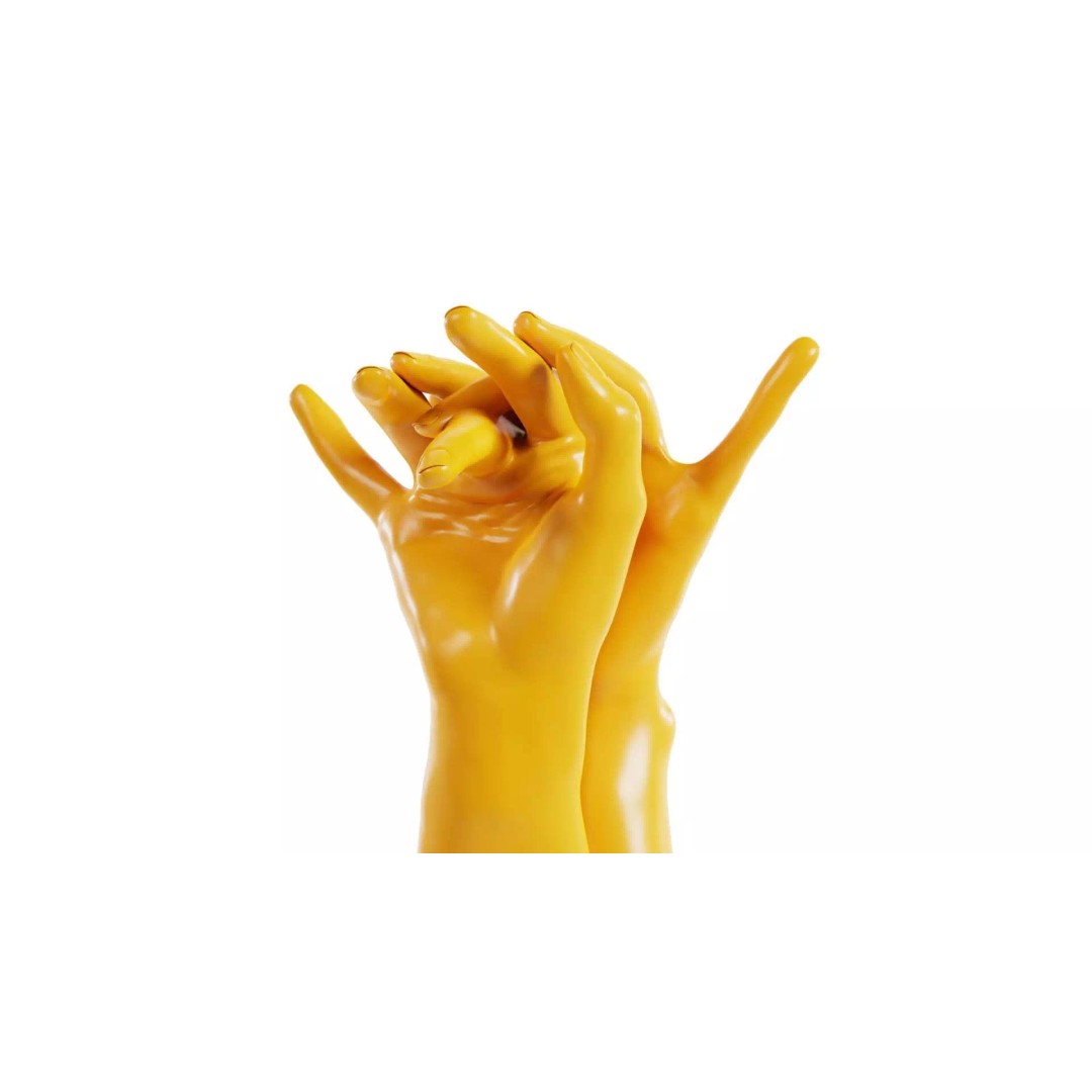 Realistic Hand 3D Model – Low Poly Photogrammetry Asset, FBX - View 2