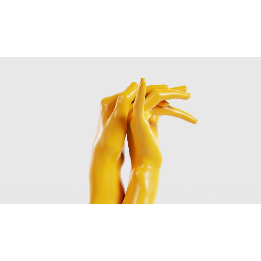 Realistic Hand 3D Model – Low Poly Photogrammetry Asset, FBX - View 20