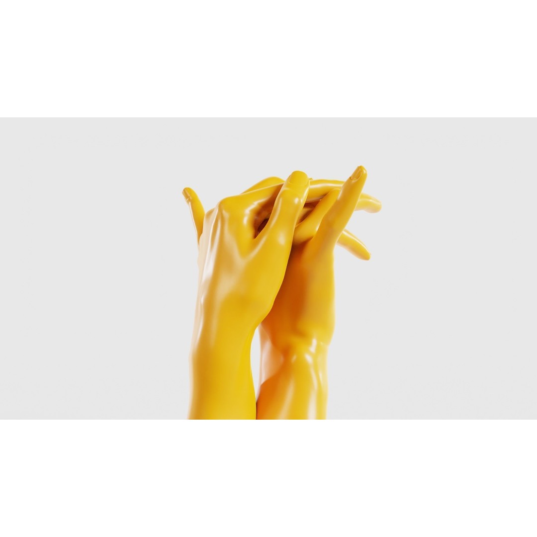 Realistic Hand 3D Model – Low Poly Photogrammetry Asset, FBX - View 21