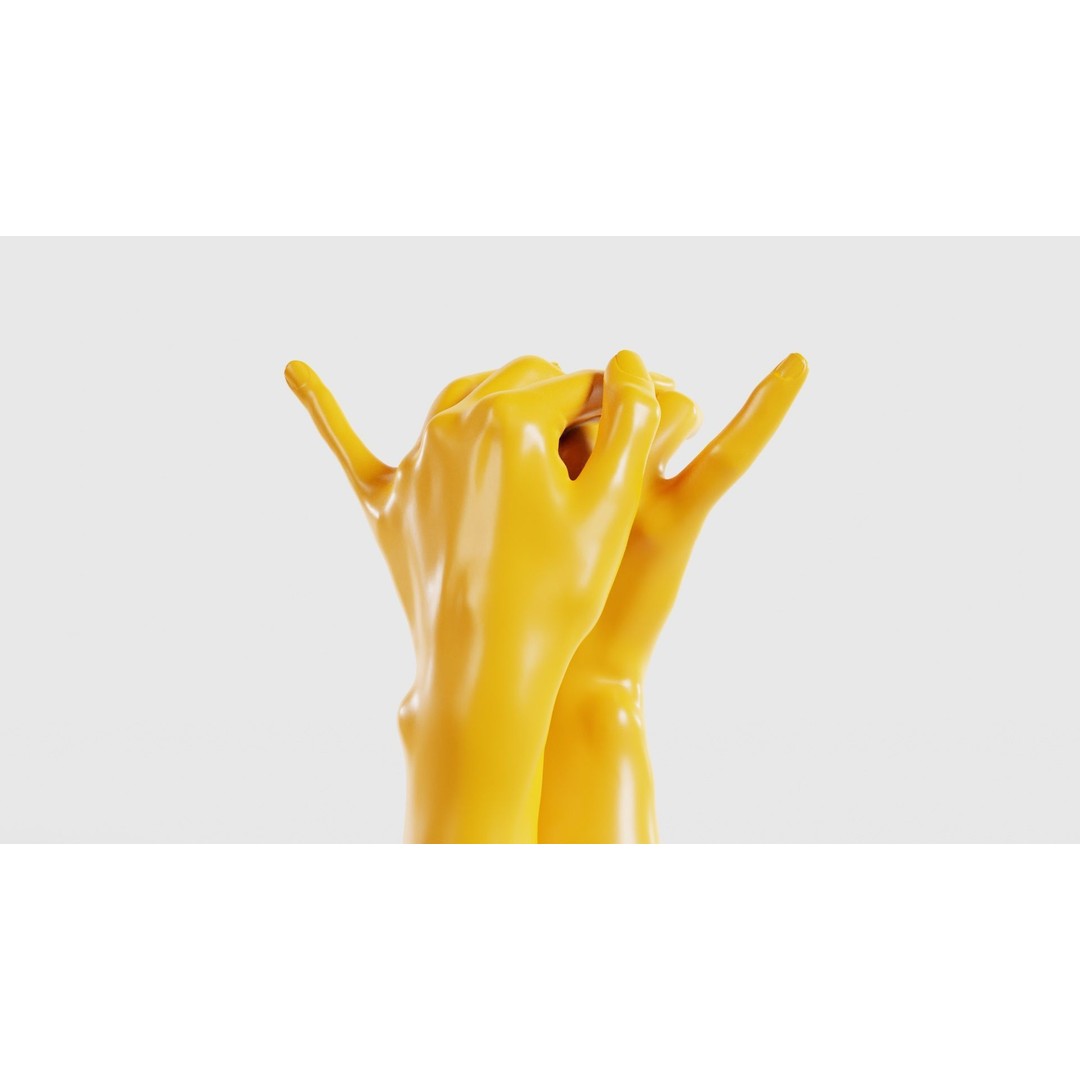 Realistic Hand 3D Model – Low Poly Photogrammetry Asset, FBX - View 22