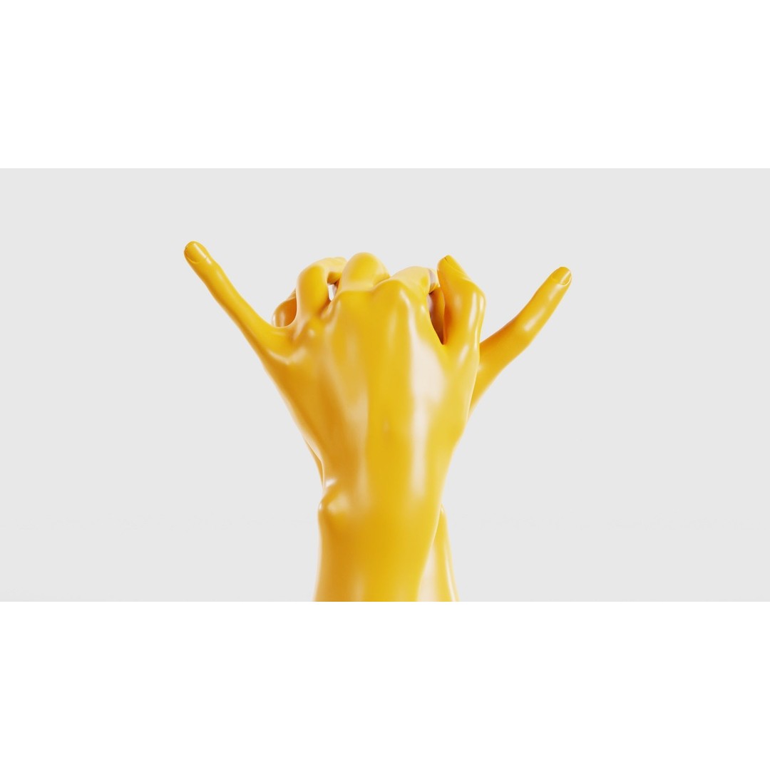Realistic Hand 3D Model – Low Poly Photogrammetry Asset, FBX - View 23