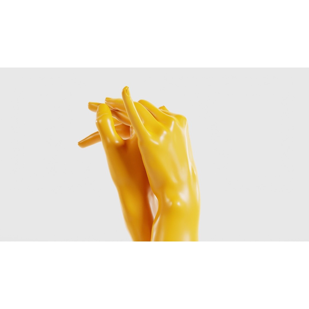 Realistic Hand 3D Model – Low Poly Photogrammetry Asset, FBX - View 25