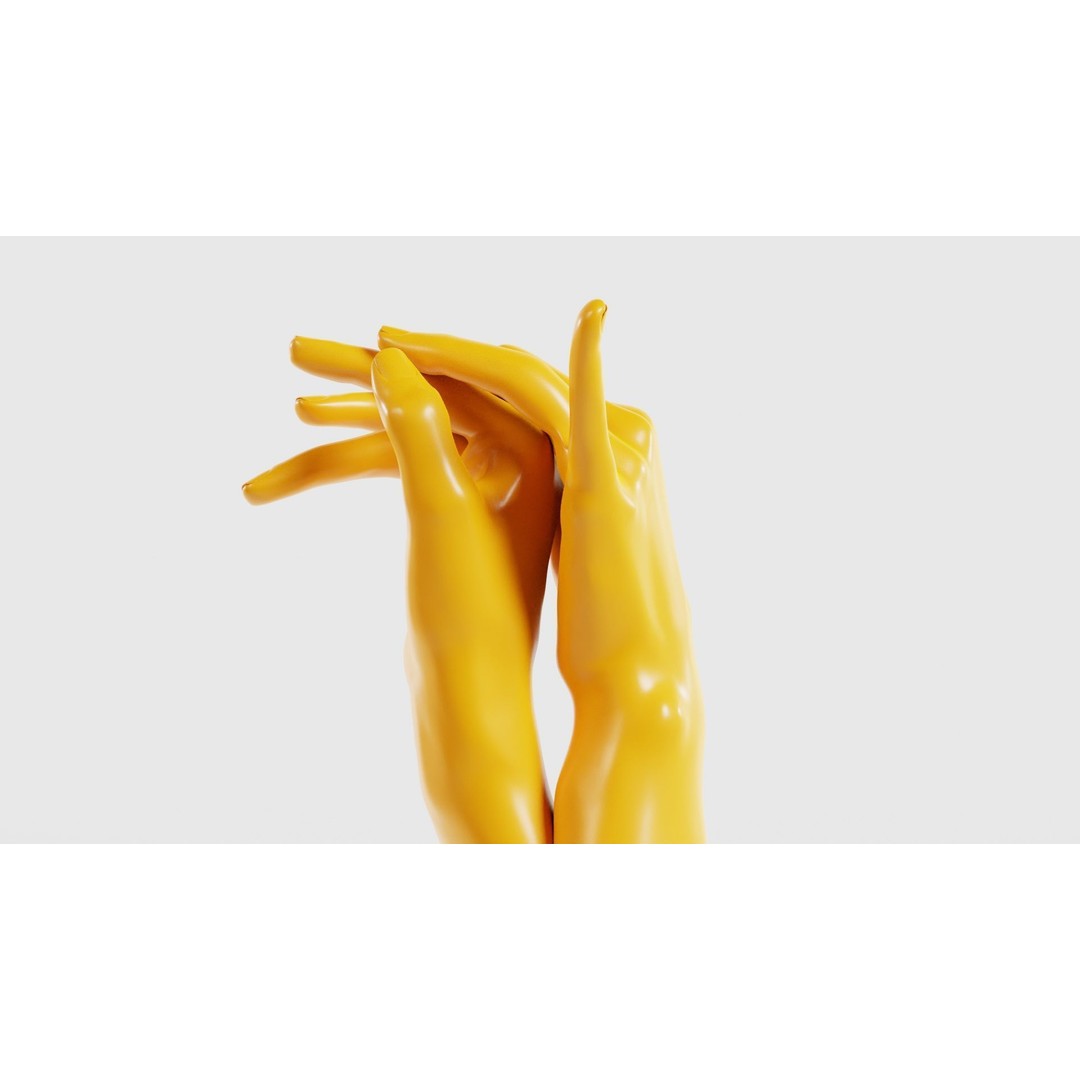 Realistic Hand 3D Model – Low Poly Photogrammetry Asset, FBX - View 26
