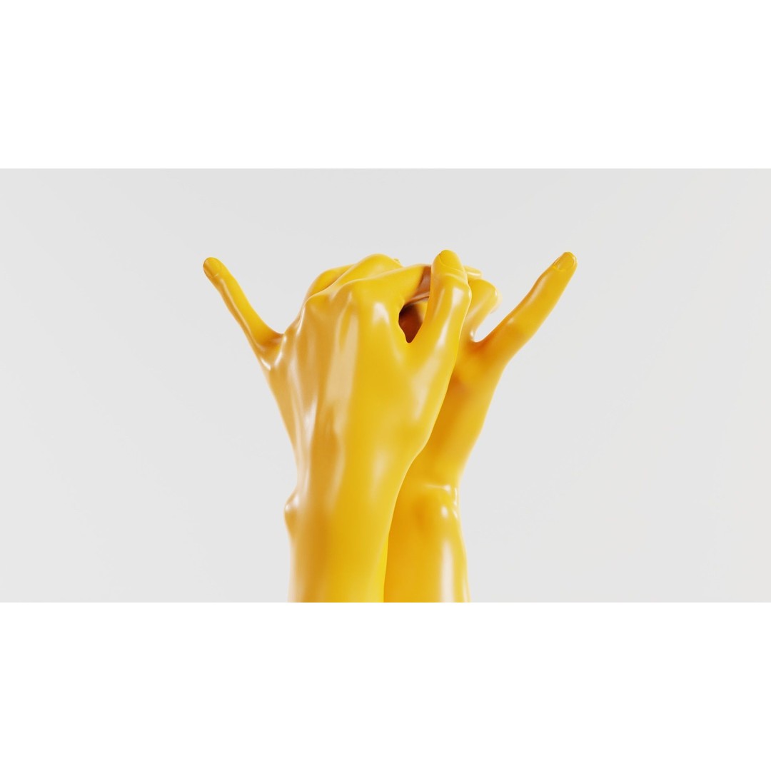 Realistic Hand 3D Model – Low Poly Photogrammetry Asset, FBX - View 8
