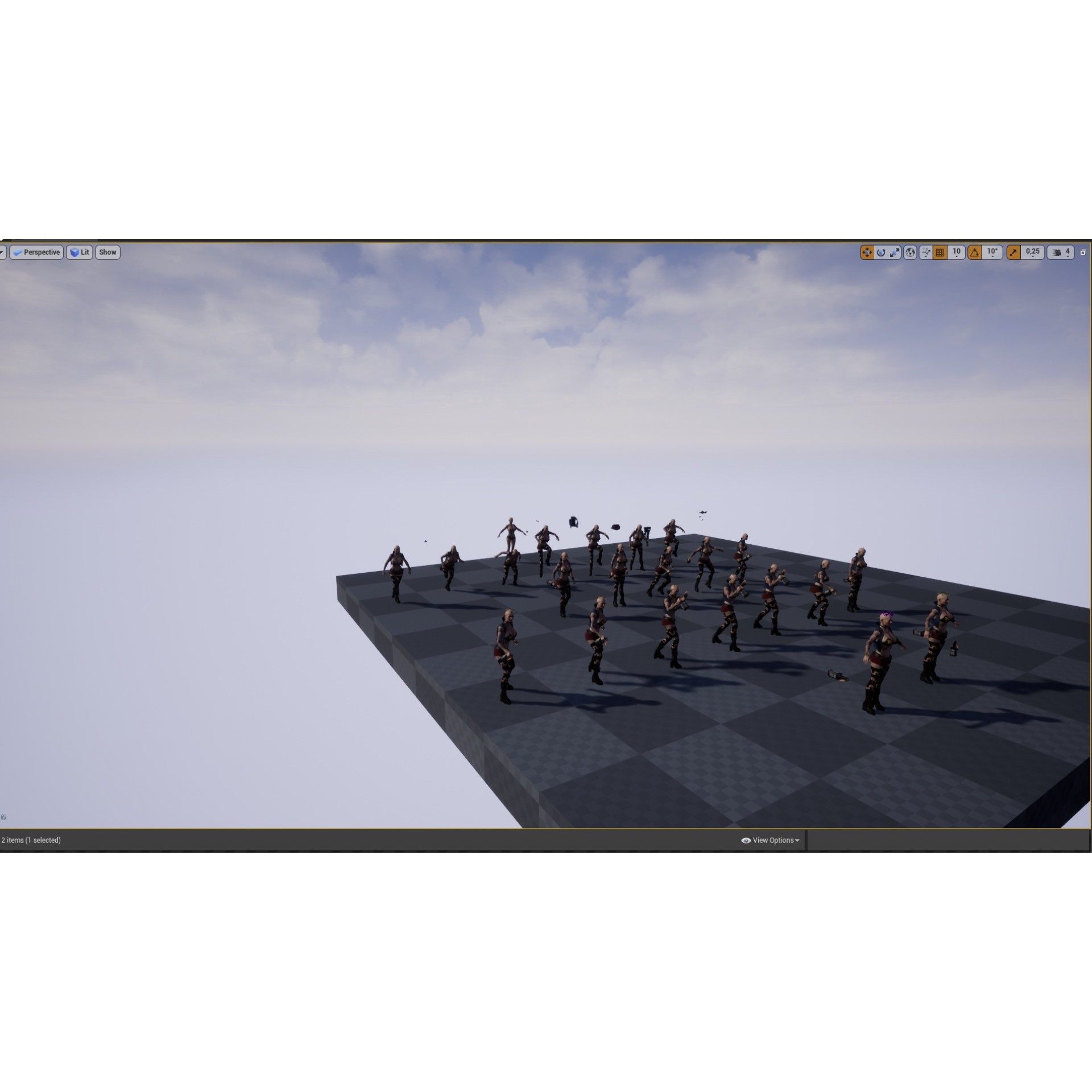 Punk 3 Woman - Low-Poly Game-Ready 3D Model - View 19