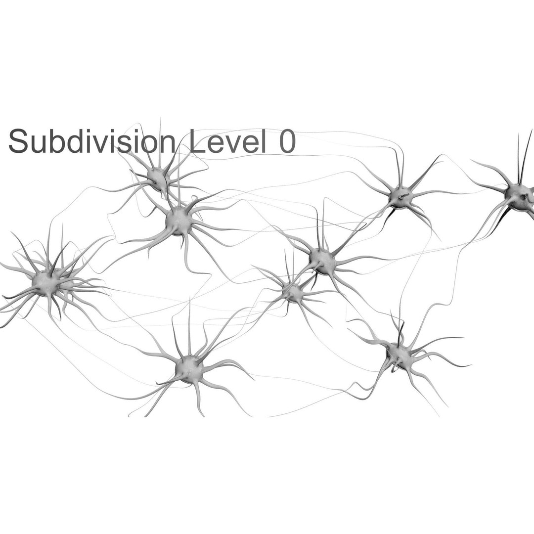 Neurons 3D Model – Animated Neural Network Visualization, FBX