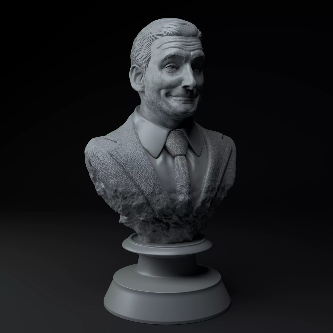 Michael Scott 3D Model – Premium Bust Sculpture for Printing