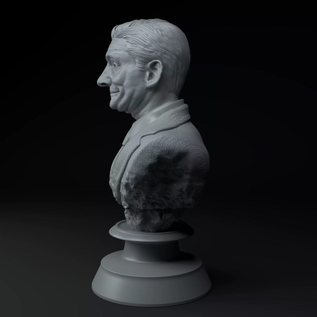 Michael Scott 3D Model – Premium Bust Sculpture for Printing - View 4