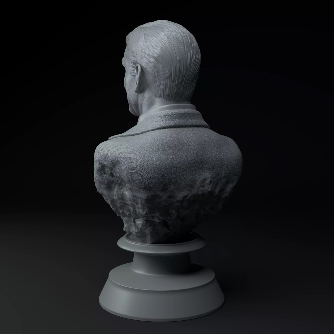 Michael Scott 3D Model – Premium Bust Sculpture for Printing - View 5