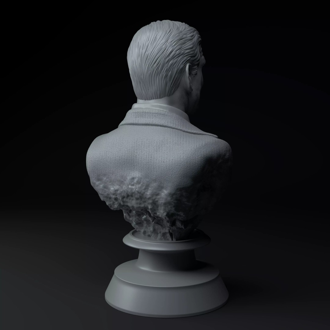 Michael Scott 3D Model – Premium Bust Sculpture for Printing - View 7
