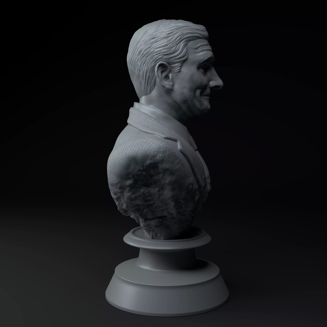 Michael Scott 3D Model – Premium Bust Sculpture for Printing - View 8