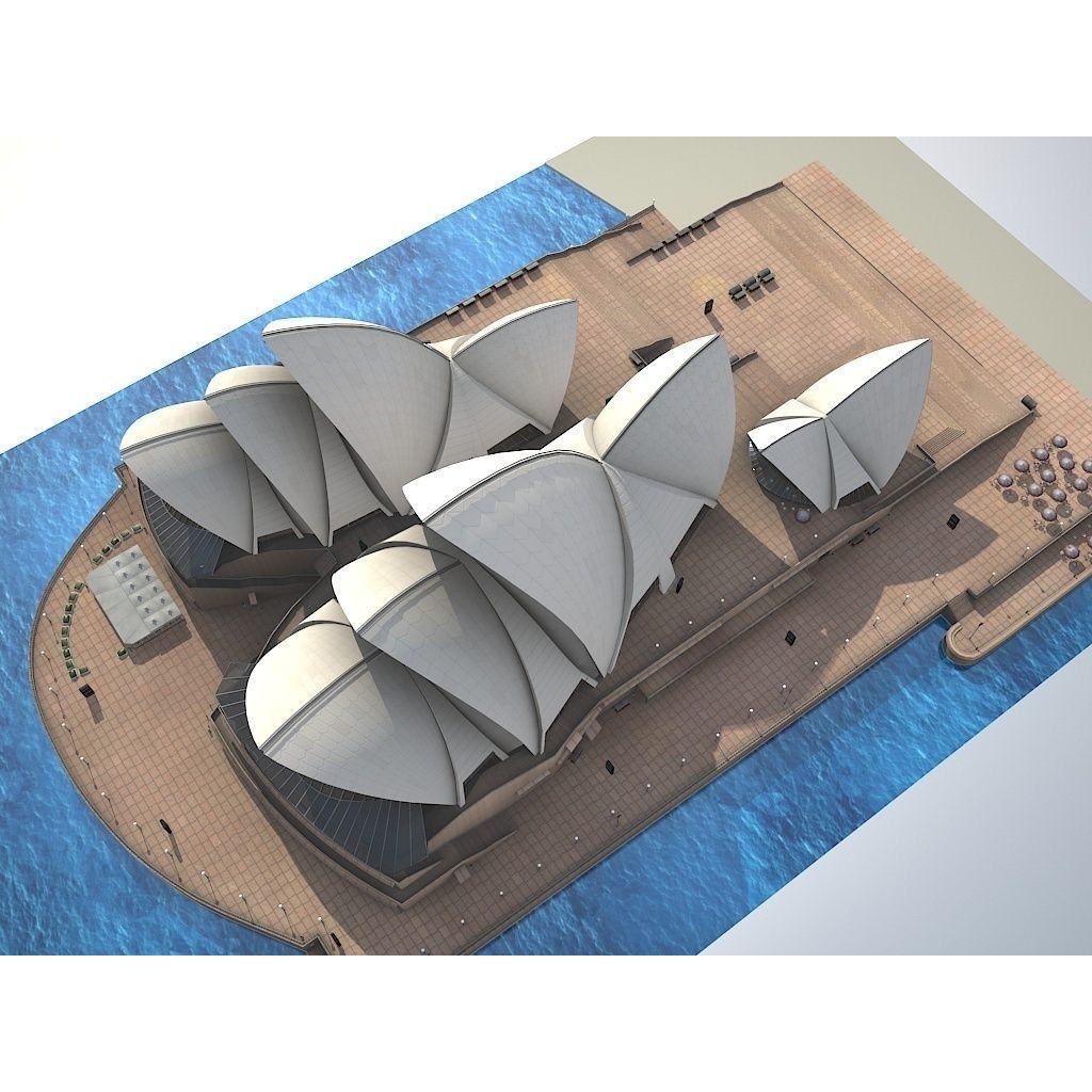 Sydney Opera House 3D Model – High Poly Architectural Landmark, FBX - View 10
