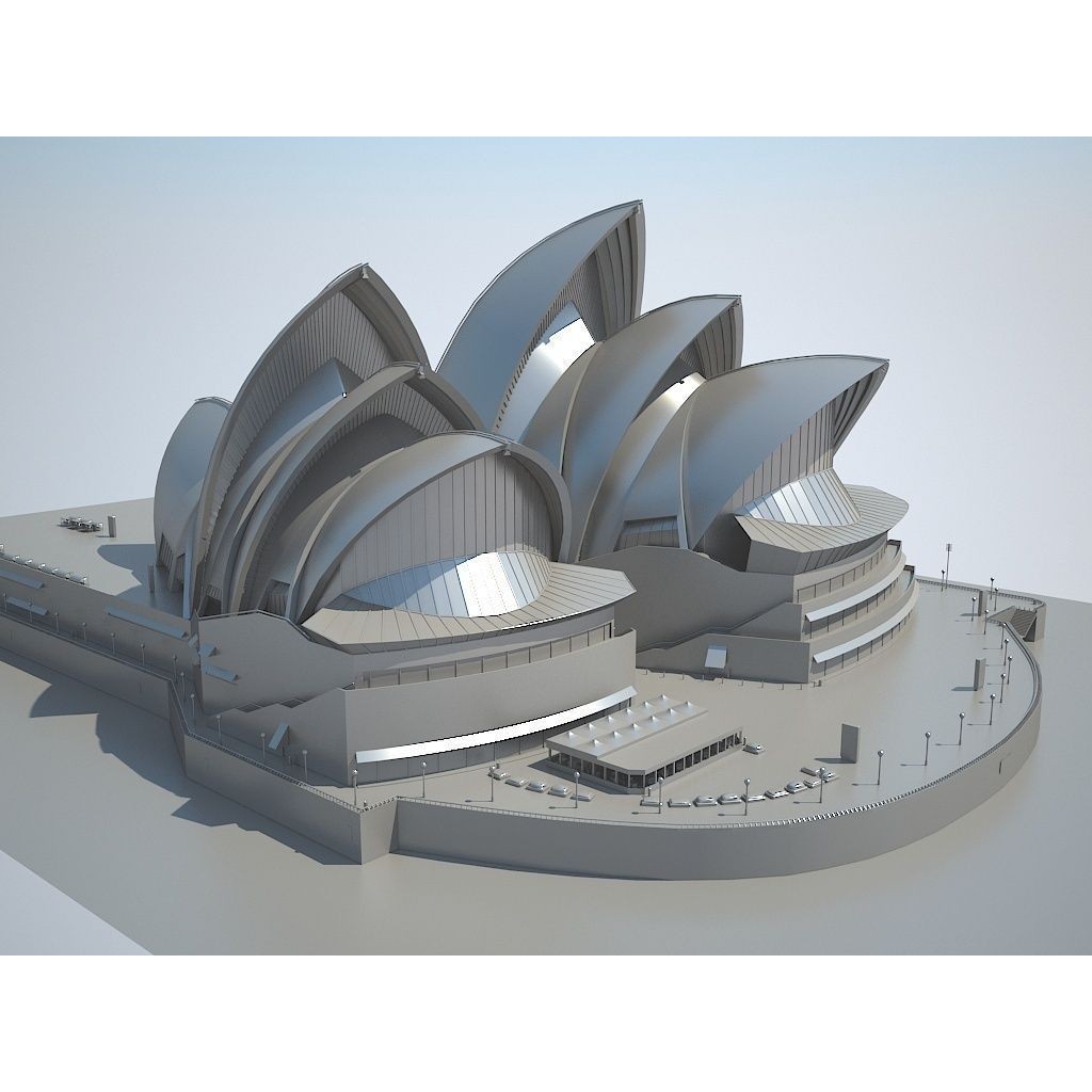 Sydney Opera House 3D Model – High Poly Architectural Landmark, FBX - View 11