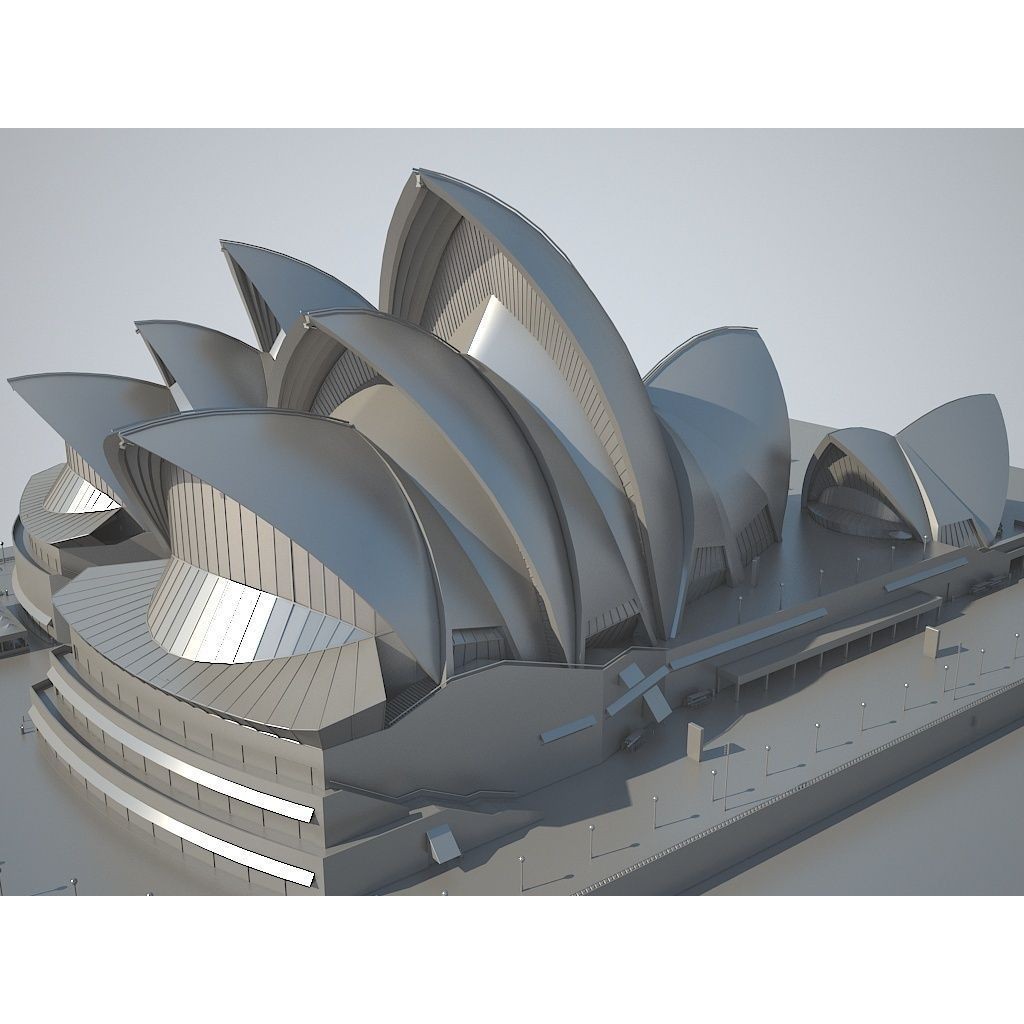 Sydney Opera House 3D Model – High Poly Architectural Landmark, FBX - View 12