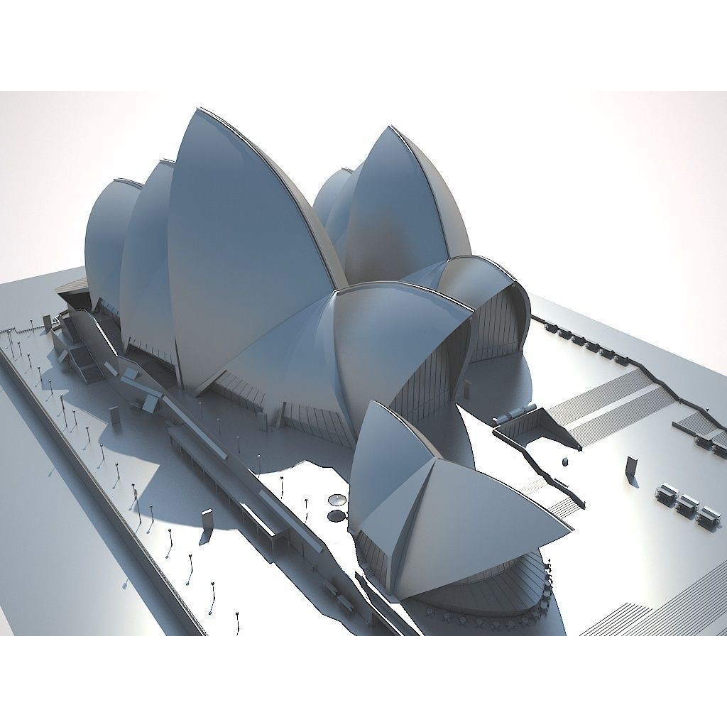 Sydney Opera House 3D Model – High Poly Architectural Landmark, FBX - View 13