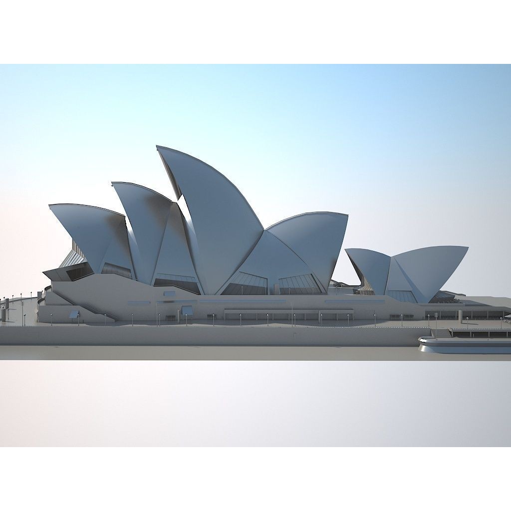 Sydney Opera House 3D Model – High Poly Architectural Landmark, FBX - View 14