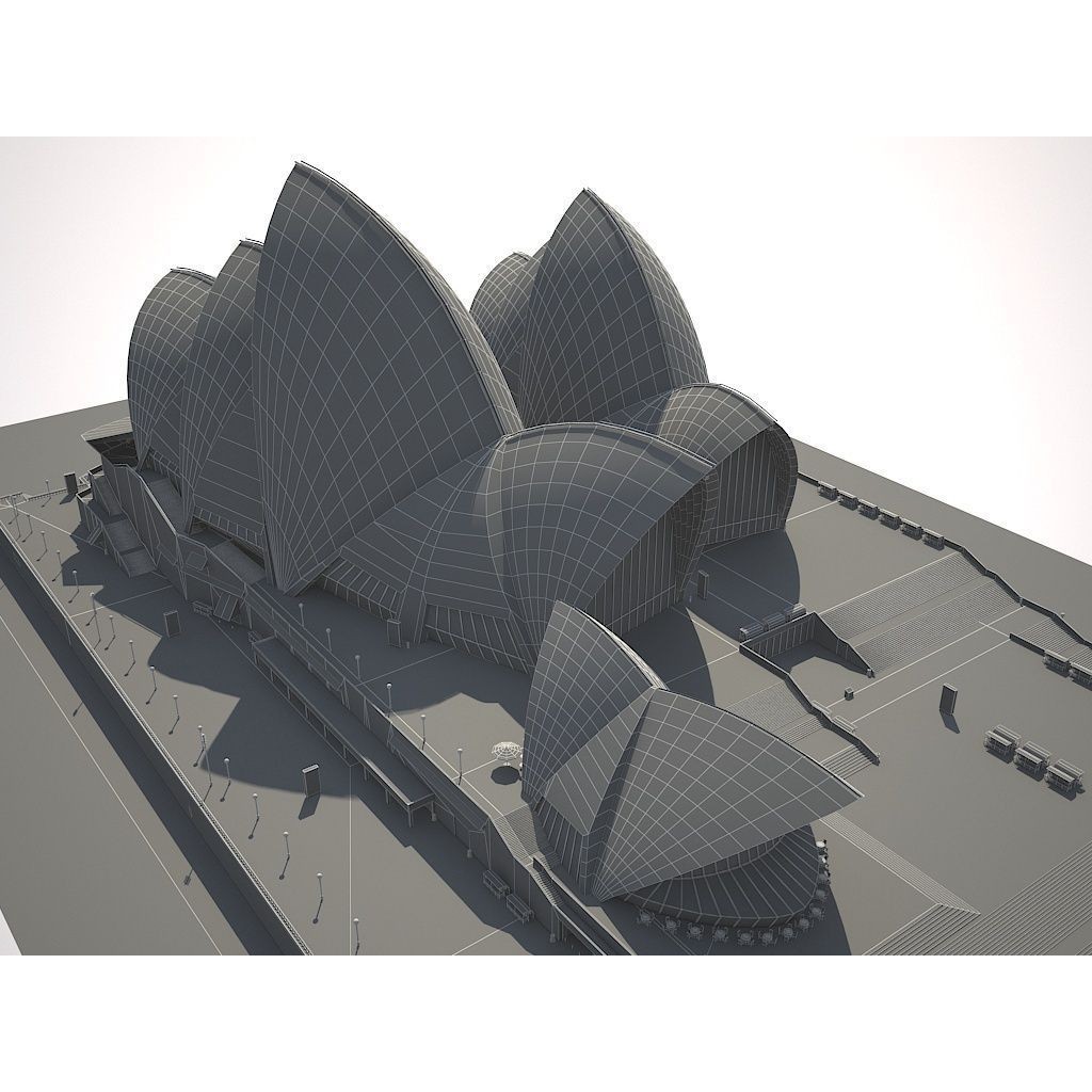Sydney Opera House 3D Model – High Poly Architectural Landmark, FBX - View 16