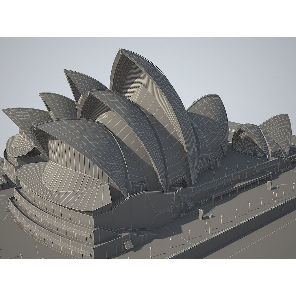 Sydney Opera House 3D Model – High Poly Architectural Landmark, FBX - View 17