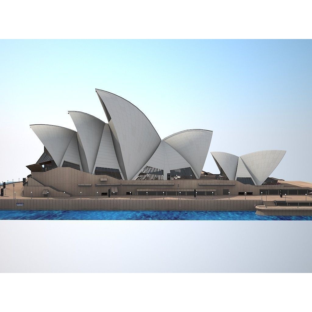 Sydney Opera House 3D Model – High Poly Architectural Landmark, FBX - View 4
