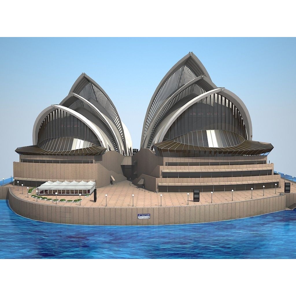 Sydney Opera House 3D Model – High Poly Architectural Landmark, FBX - View 5