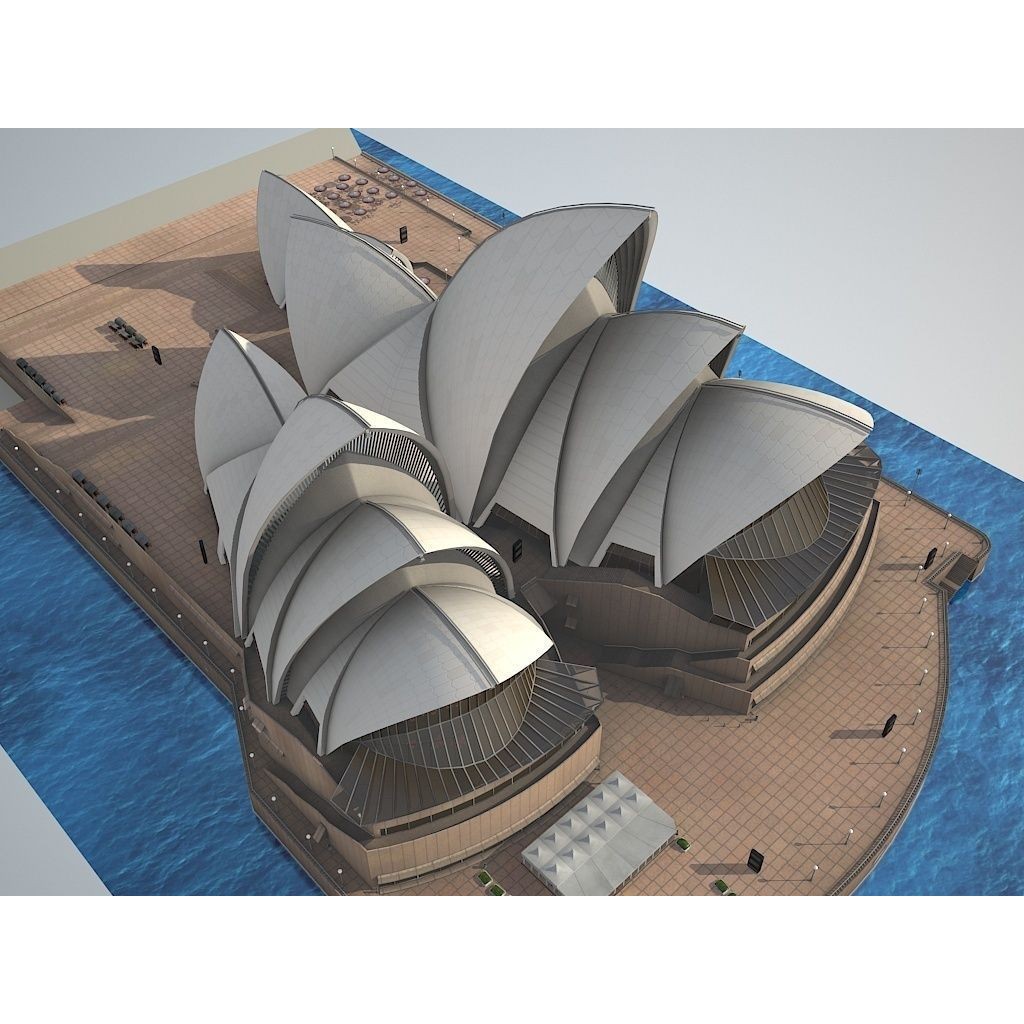 Sydney Opera House 3D Model – High Poly Architectural Landmark, FBX - View 6