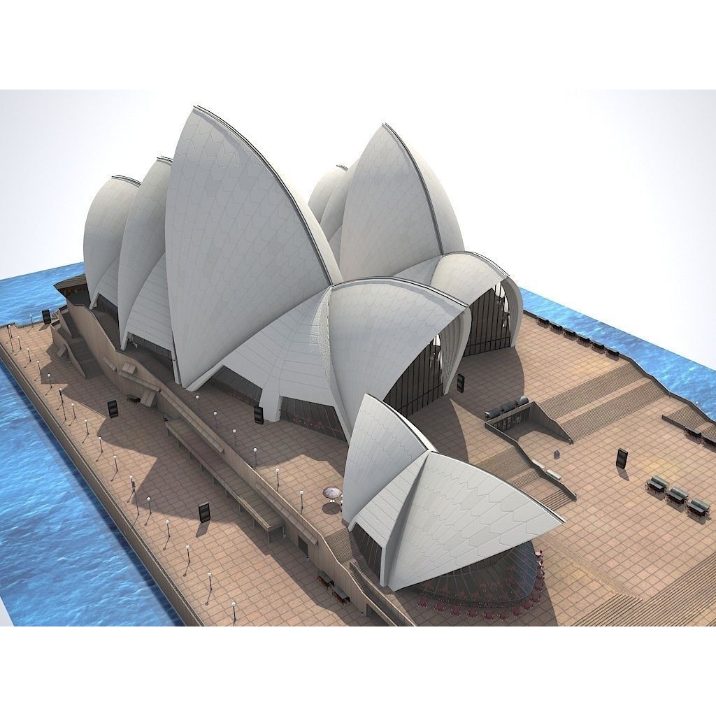 Sydney Opera House 3D Model – High Poly Architectural Landmark, FBX - View 8