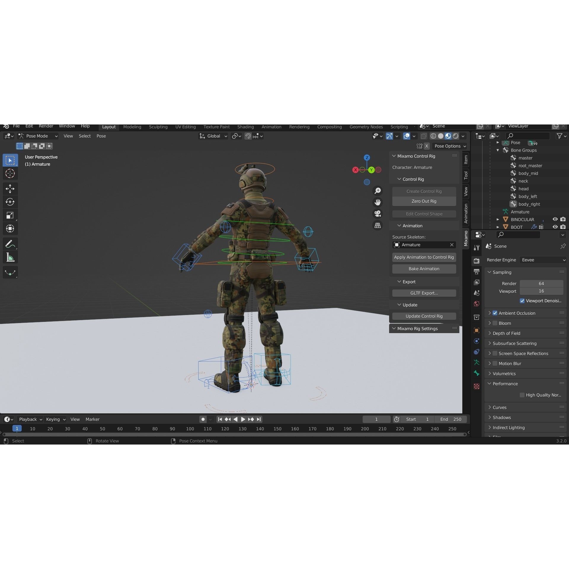 ARMY SUIT - Low-Poly Game-Ready 3D Model - View 13