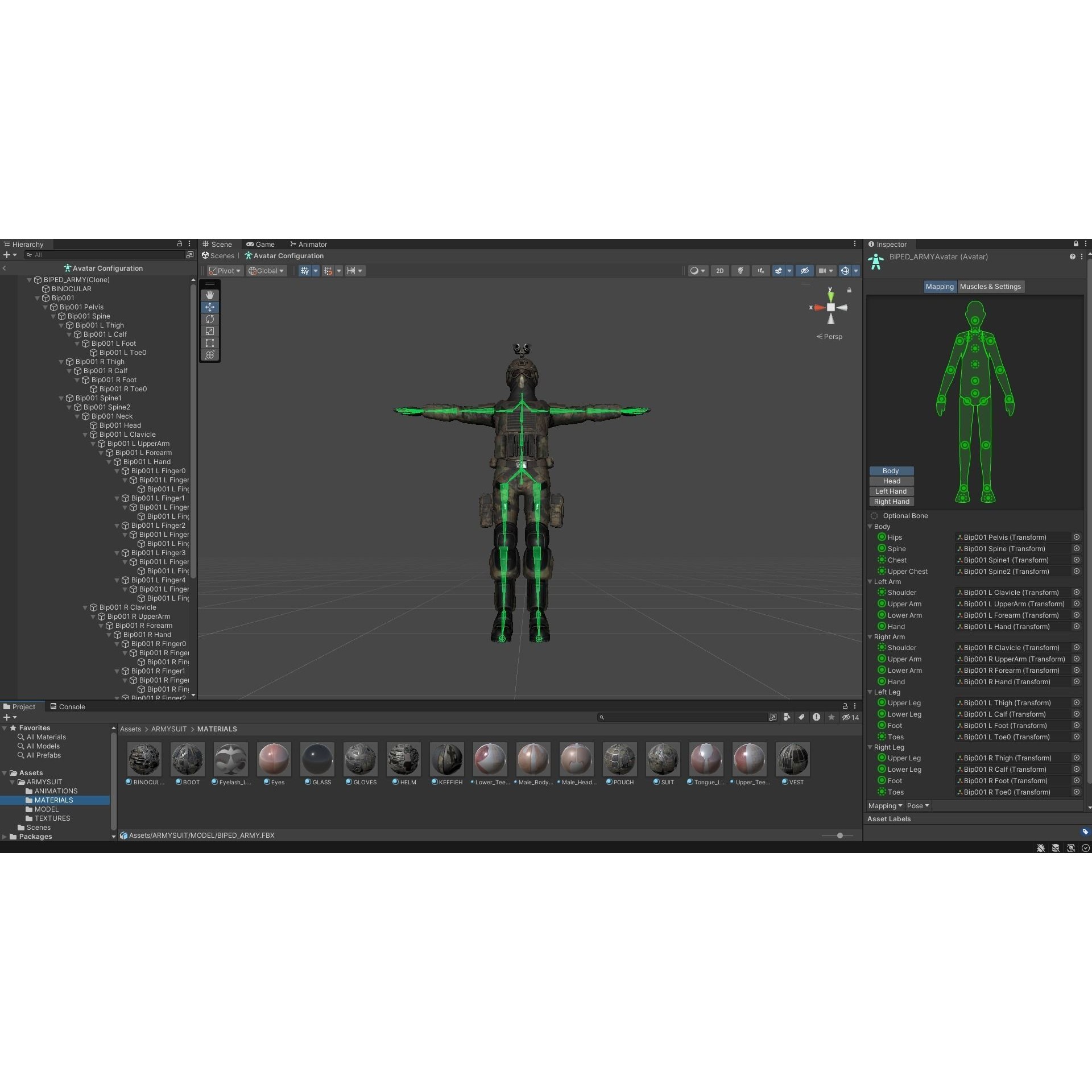 ARMY SUIT - Low-Poly Game-Ready 3D Model - View 19