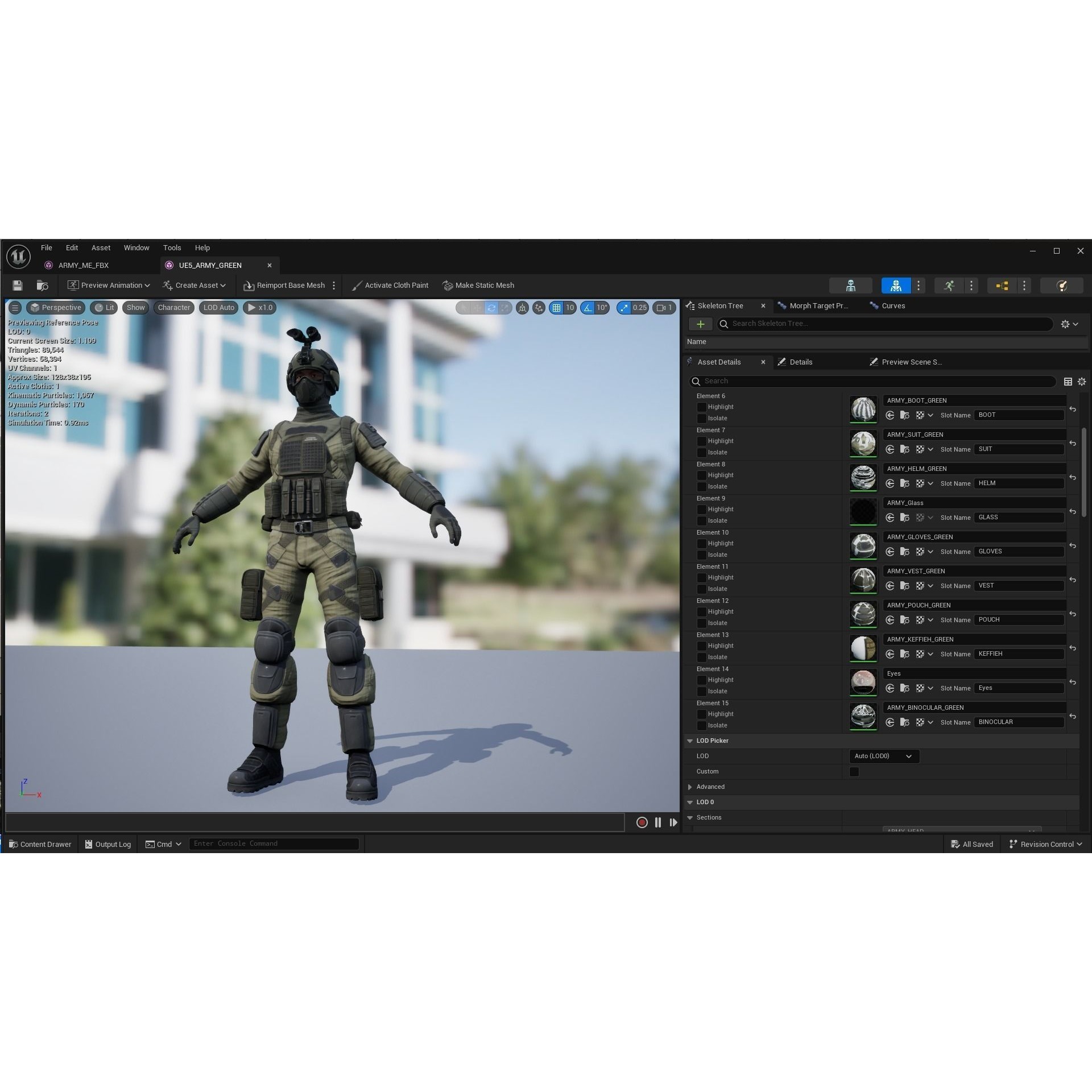 ARMY SUIT - Low-Poly Game-Ready 3D Model - View 25
