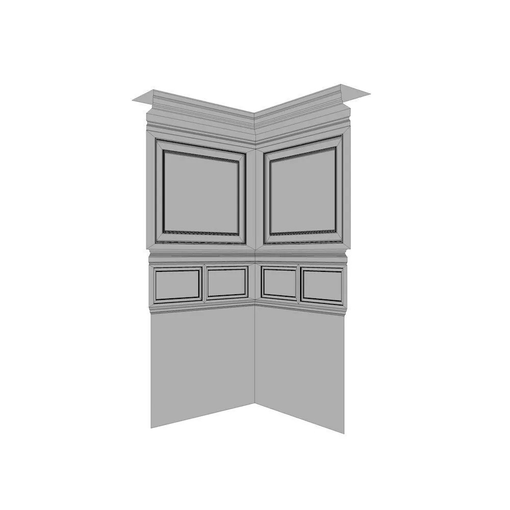 Modular Ballroom 3D Model – Low Poly Game Ready Asset, FBX, Blender - View 26