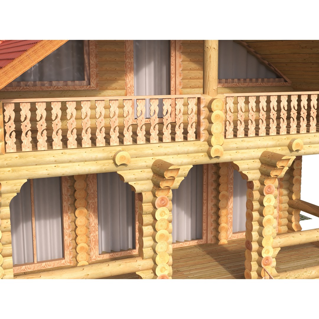 Flat Balusters 3D Model – Classic Architectural Decoration, FBX, OBJ - View 15