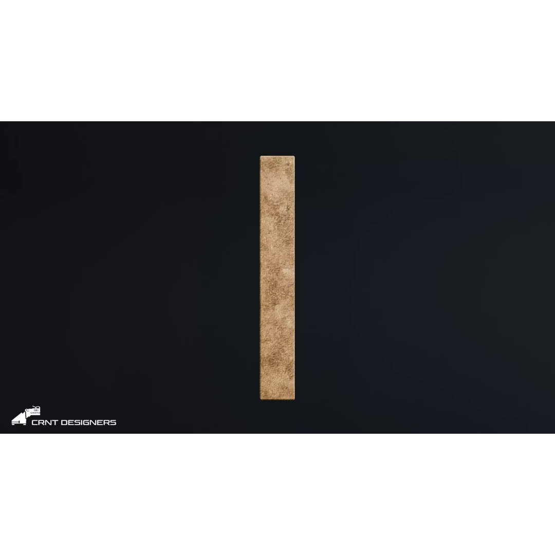 Gothic Wall Panel Ornament 3D Model – Low Poly Architectural Decoration, FBX - View 7