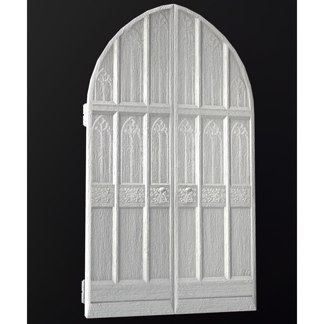 Medieval Wooden Door 3D Model – Low Poly Game Asset, FBX, PBR - View 25
