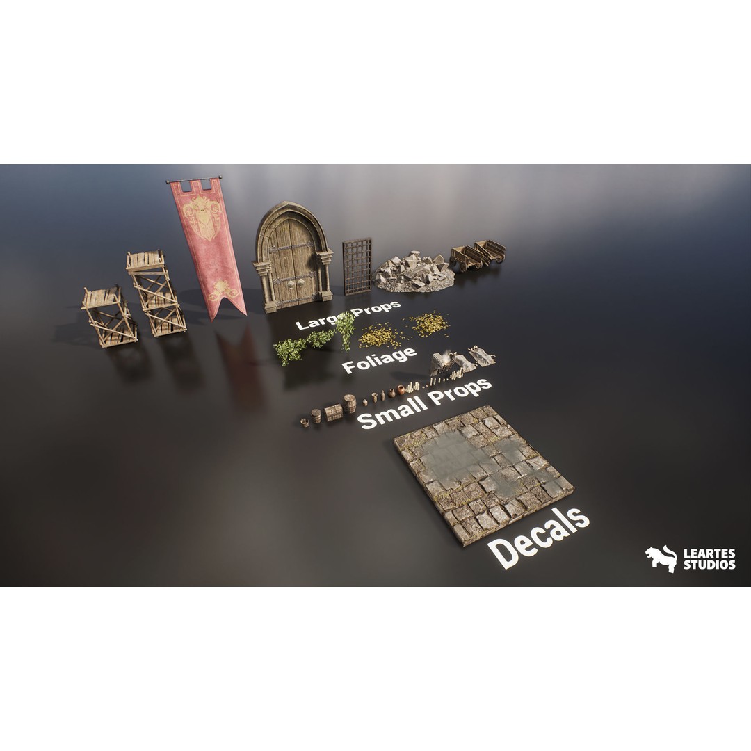 Mystic Dungeon Environment 3D Model – Low Poly Game Ready Asset, FBX - View 17